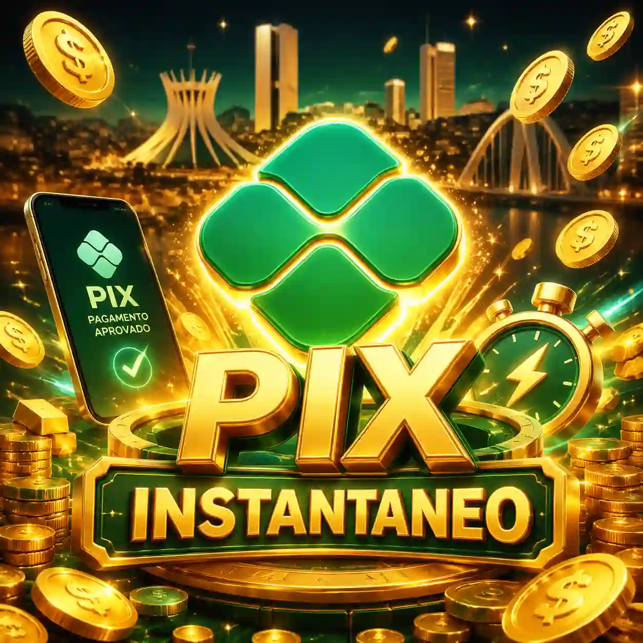 Depósito via PIX para resgatar bônus